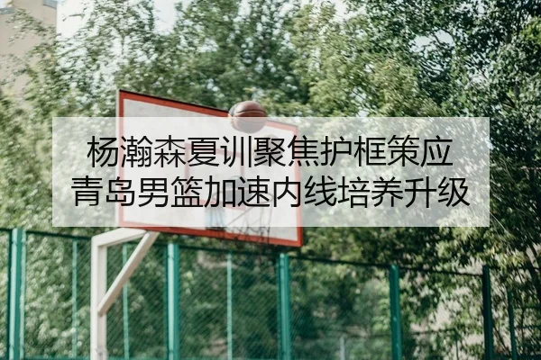 杨瀚森夏训聚焦护框策应 青岛男篮加速内线培养升级